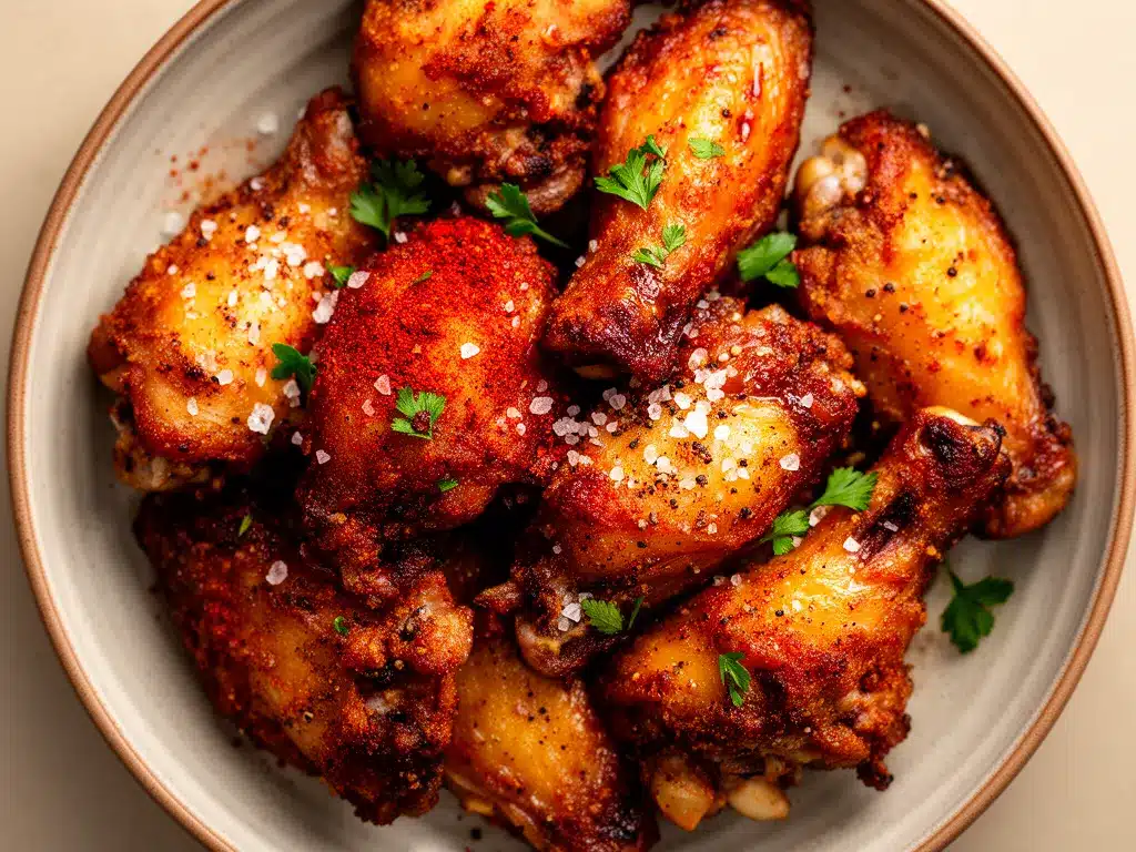 Extra knusprige Airfryer Hähnchen-Wings in 20 Min 4 Airfryer Hähnchen-Wings preparation steps