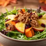 Bunter Herbstsalat mit Walnüssen - featured image