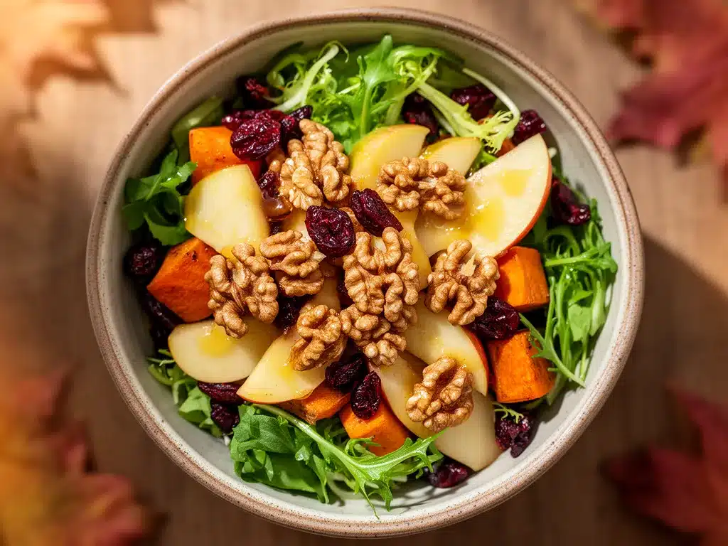 Bunter Herbstsalat mit Walnüssen: Der perfekte Erntedank-Salat 4 Bunter Herbstsalat mit Walnüssen preparation steps