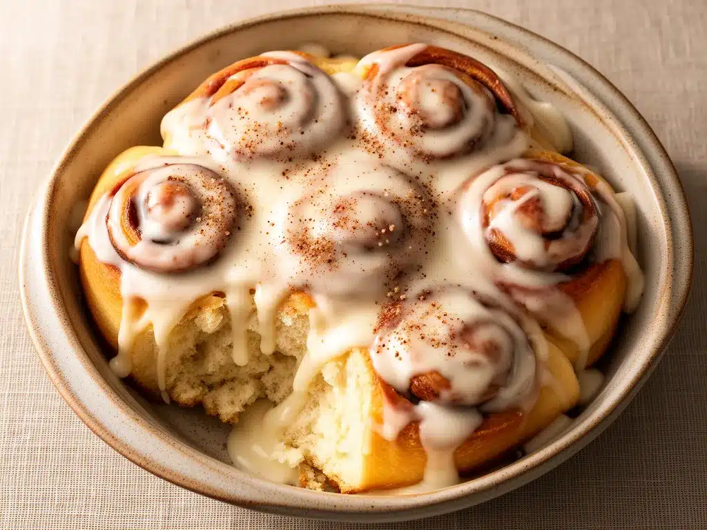 Buttrige Zimtschnecken: 5 einfache Schritte für perfekte homemade Desserts 4 Buttrige Zimtschnecken mit Frischkäse-Glasur preparation steps