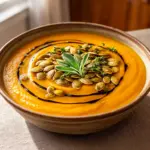 cremige Butternut-Kürbis-Suppe - featured image