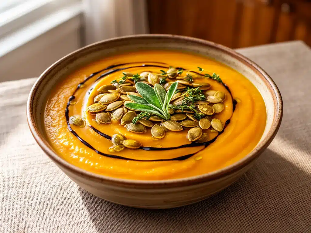 cremige Butternut-Kürbis-Suppe - featured image