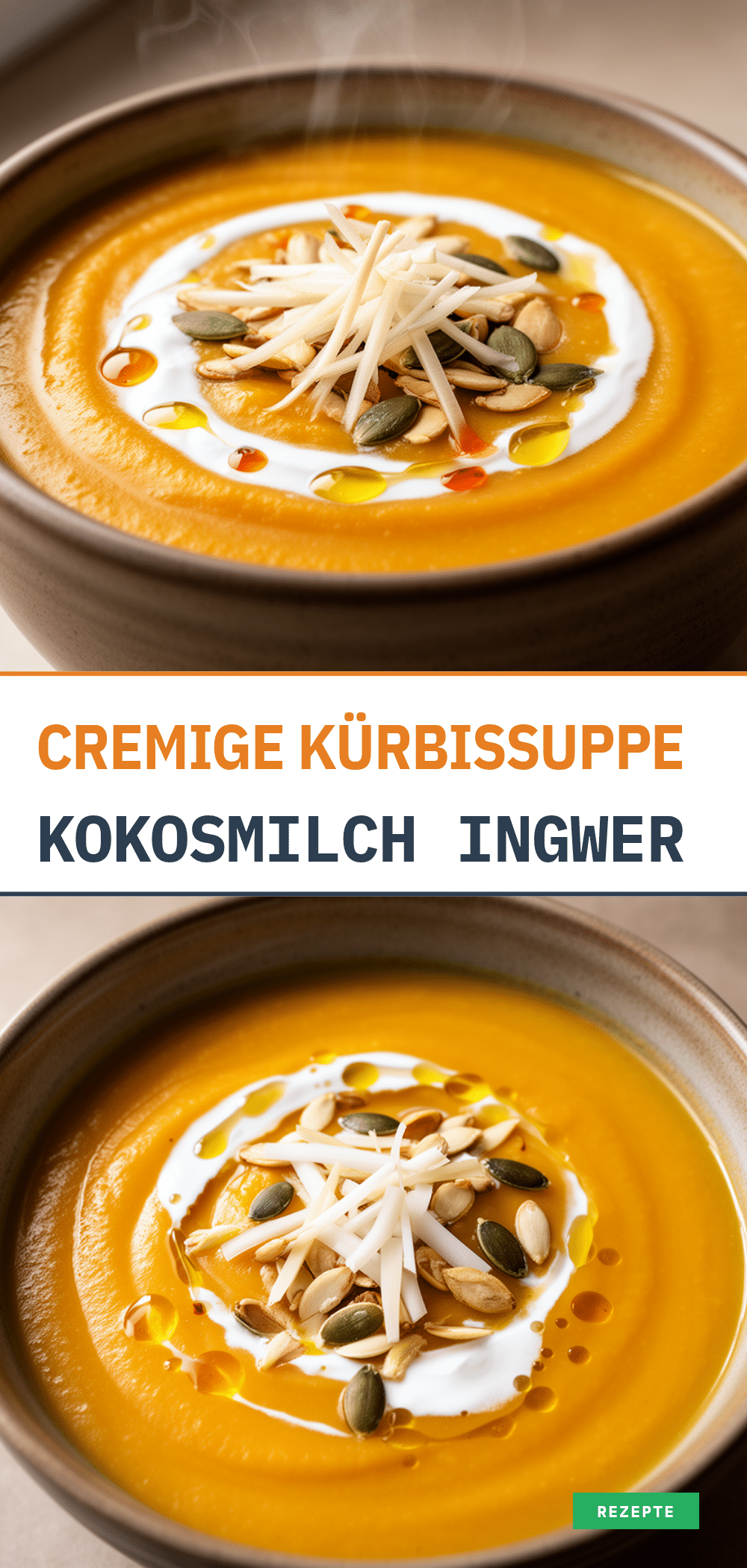 Cremige Kürbissuppe: Das beste Rezept in 20 Min. 5 Cremige Kürbissuppe recipe