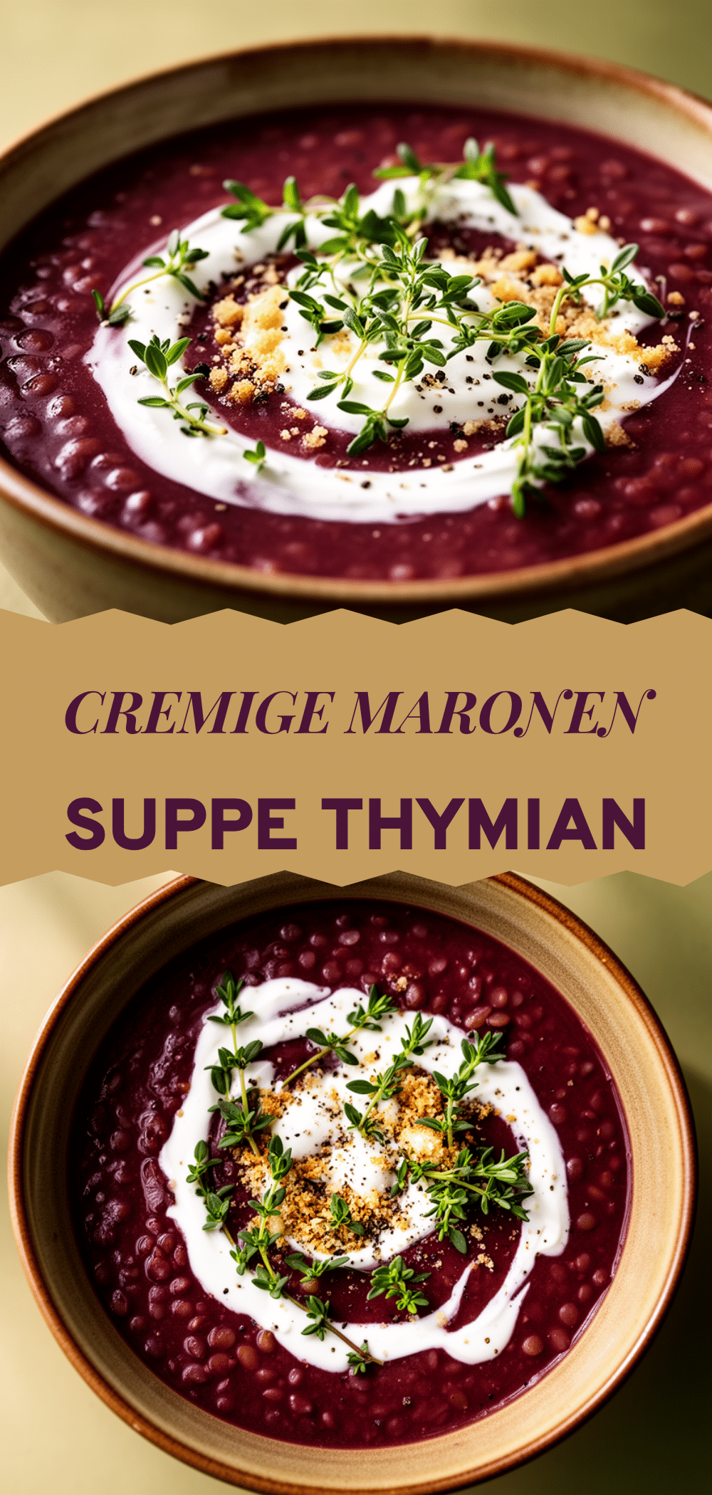 Cremige Maronensuppe: Das perfekte Winteressen mit Thymian 5 Cremige Maronensuppe mit Thymian recipe