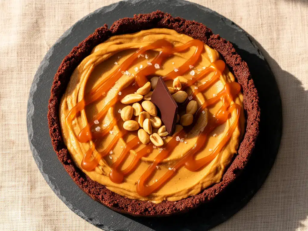 Cremige Schokolade-Erdnussbutter Tarte mit Karamell: Das perfekte Rezept 4 Cremige Schokolade-Erdnussbutter Tarte mit Karamell preparation steps