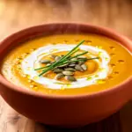 cremige Thermomix Kürbissuppe mit Kokosmilch - featured image