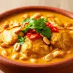 Cremiges Erdnuss-Chicken Curry - featured image