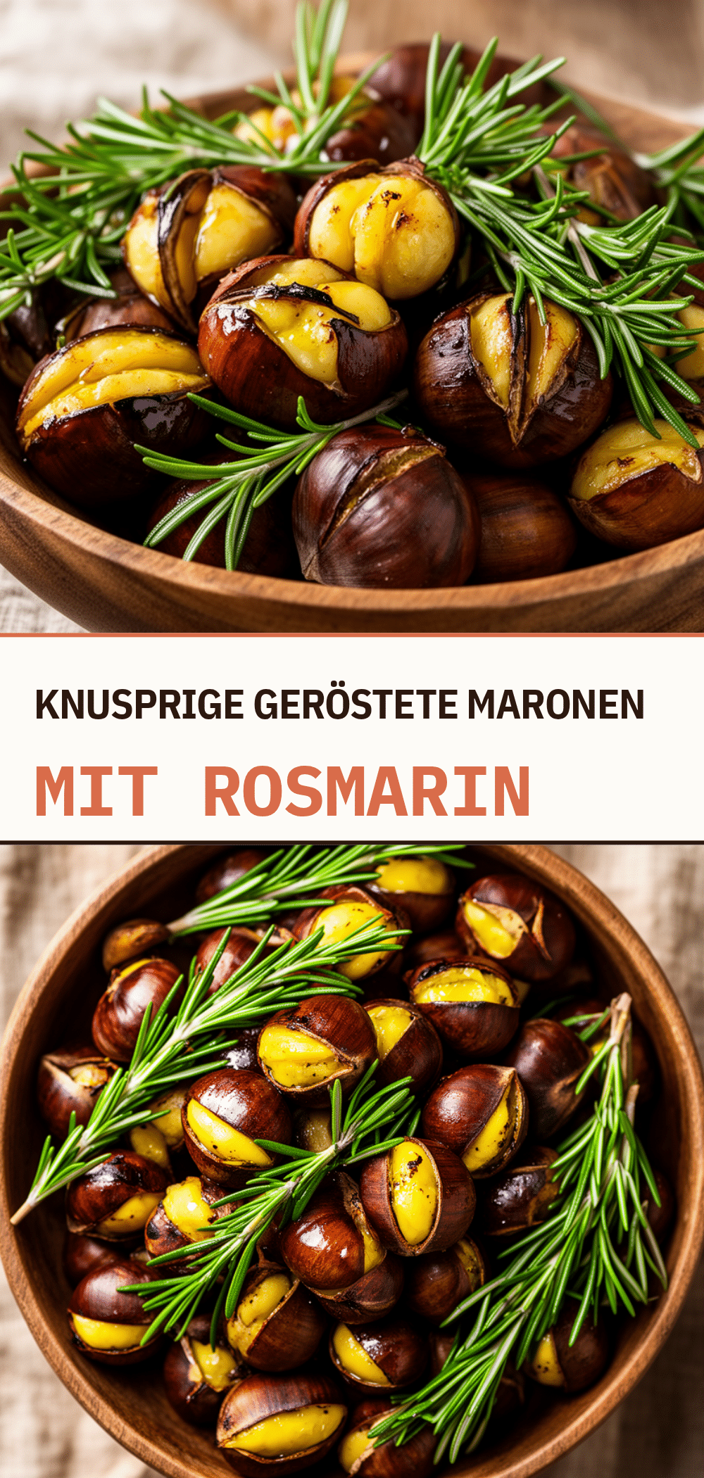 Geröstete Maronen mit Rosmarin: 5 Min. knusprig 5 geröstete Maronen mit Rosmarin recipe