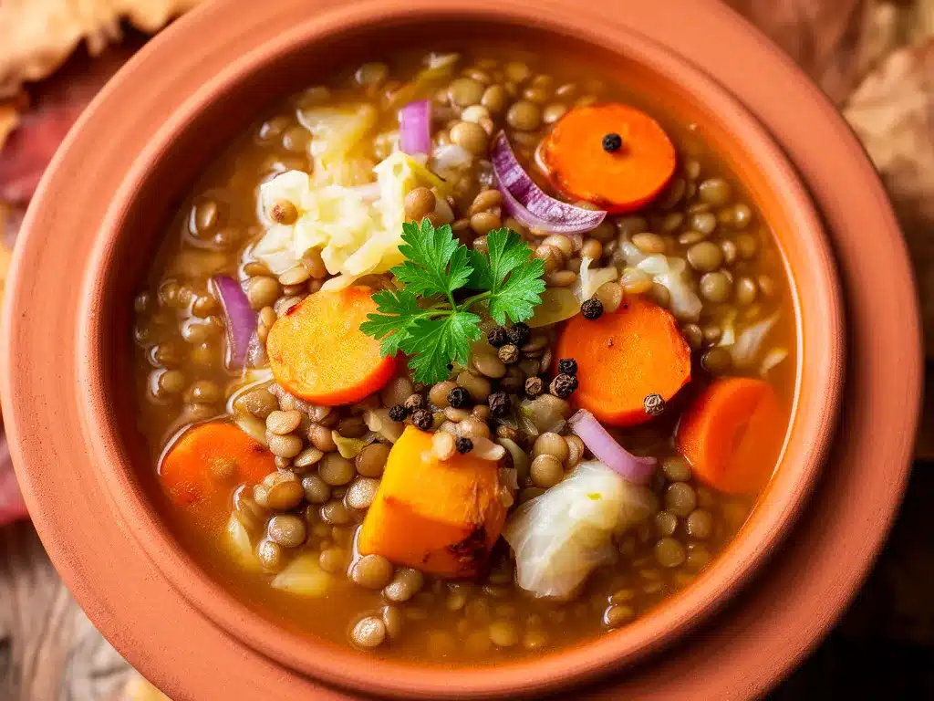 Herbstlicher Linseneintopf: 5 Schritte zum perfekten Erntedank 4 Herbstlicher Linseneintopf mit Kürbis preparation steps