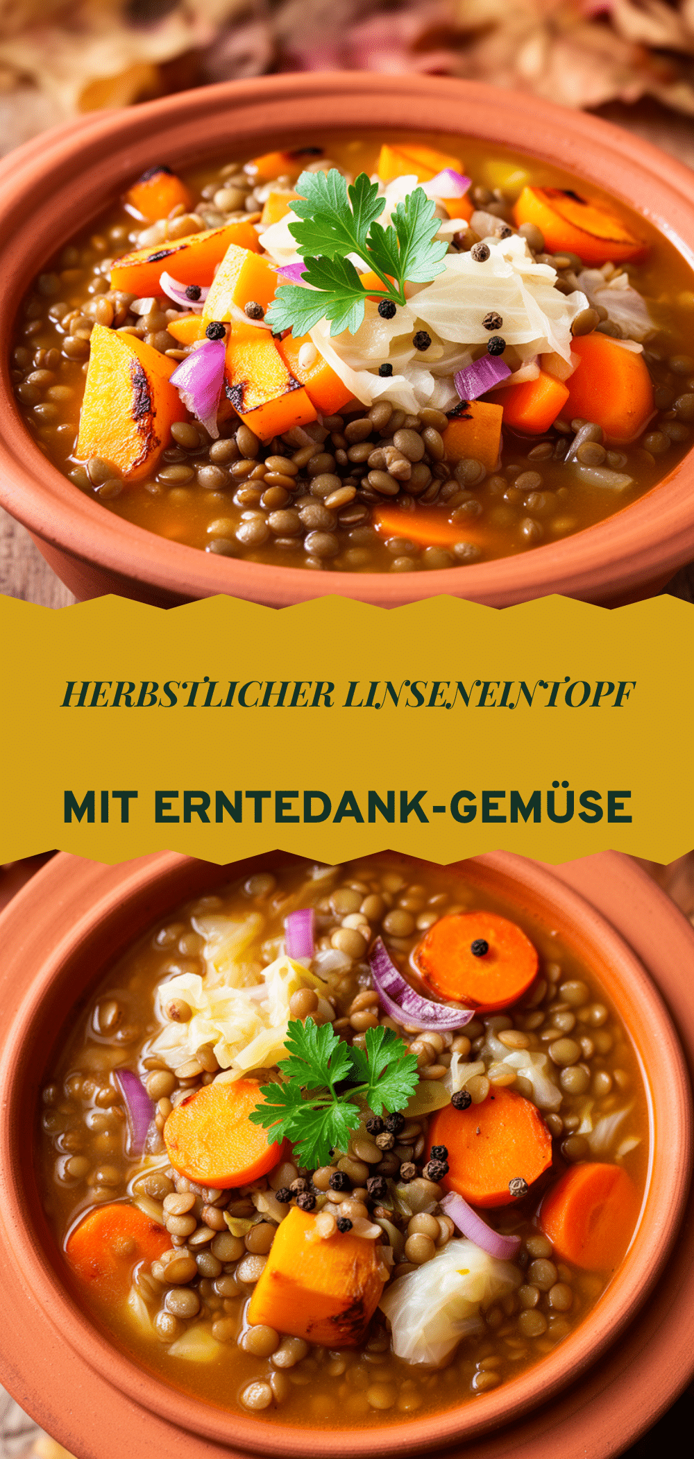 Herbstlicher Linseneintopf: 5 Schritte zum perfekten Erntedank 5 Herbstlicher Linseneintopf mit Kürbis recipe