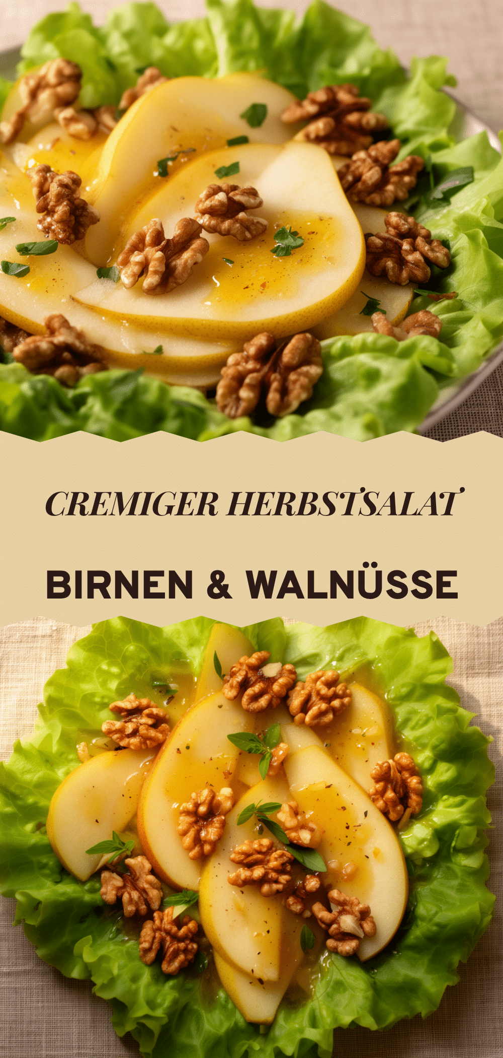 Herbstsalat mit Birnen und Walnüssen: 5 Cremige Tipps 5 Herbstsalat mit Birnen und Walnüssen recipe