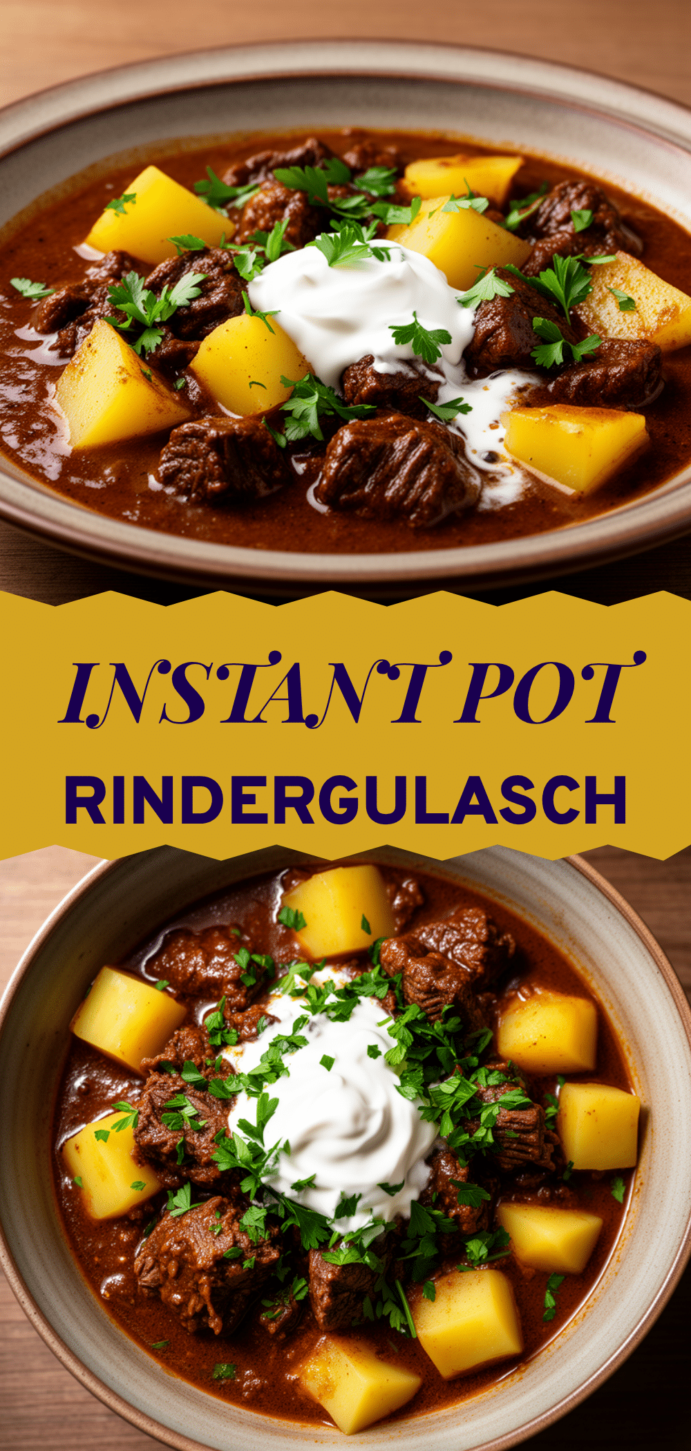 Instant Pot Rindergulasch mit Kartoffeln: 20 Min 5 Instant Pot Rindergulasch mit Kartoffeln recipe