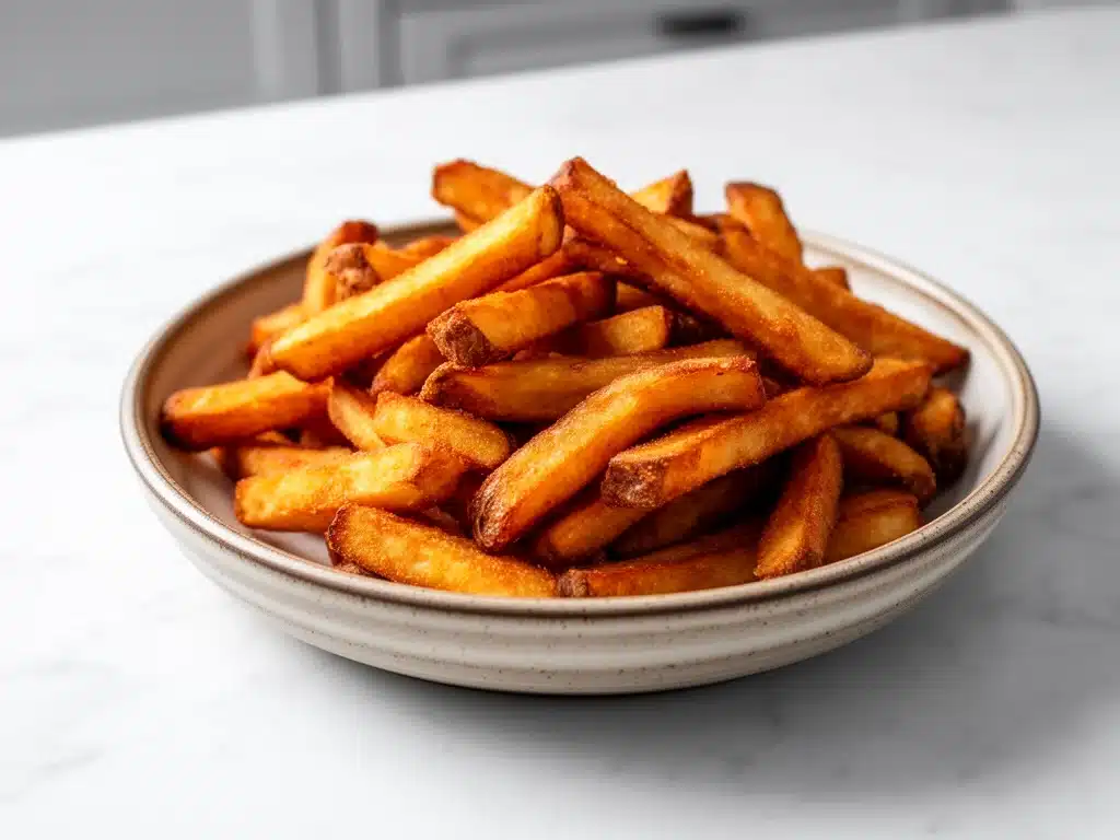 knusprige Airfryer Pommes ohne Öl - featured image