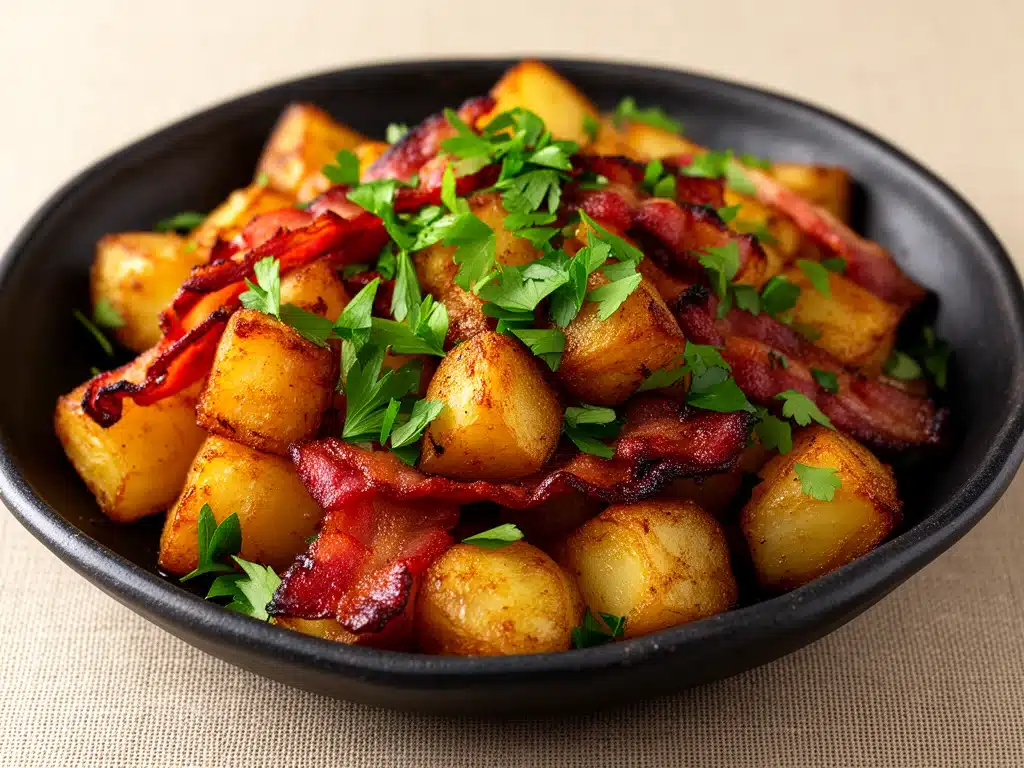 Knusprige Bratkartoffeln mit Speck - featured image