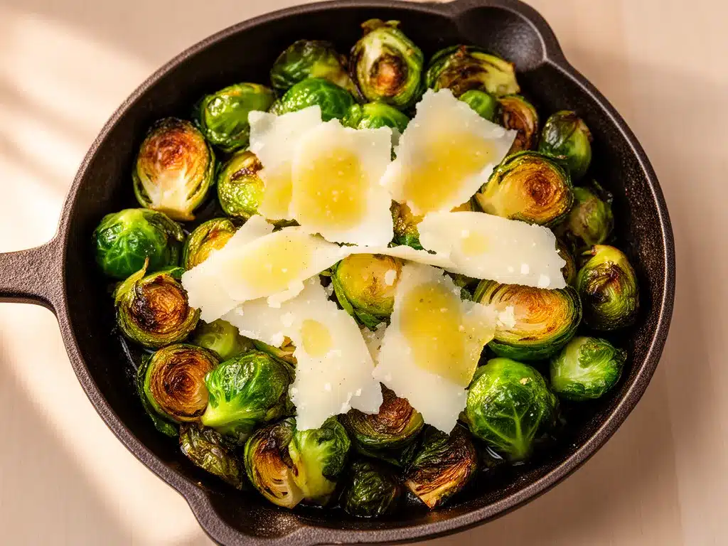 Knuspriger Rosenkohl mit Parmesan: Das perfekte Rezept in 15 Min 4 Knuspriger Rosenkohl mit Parmesan preparation steps