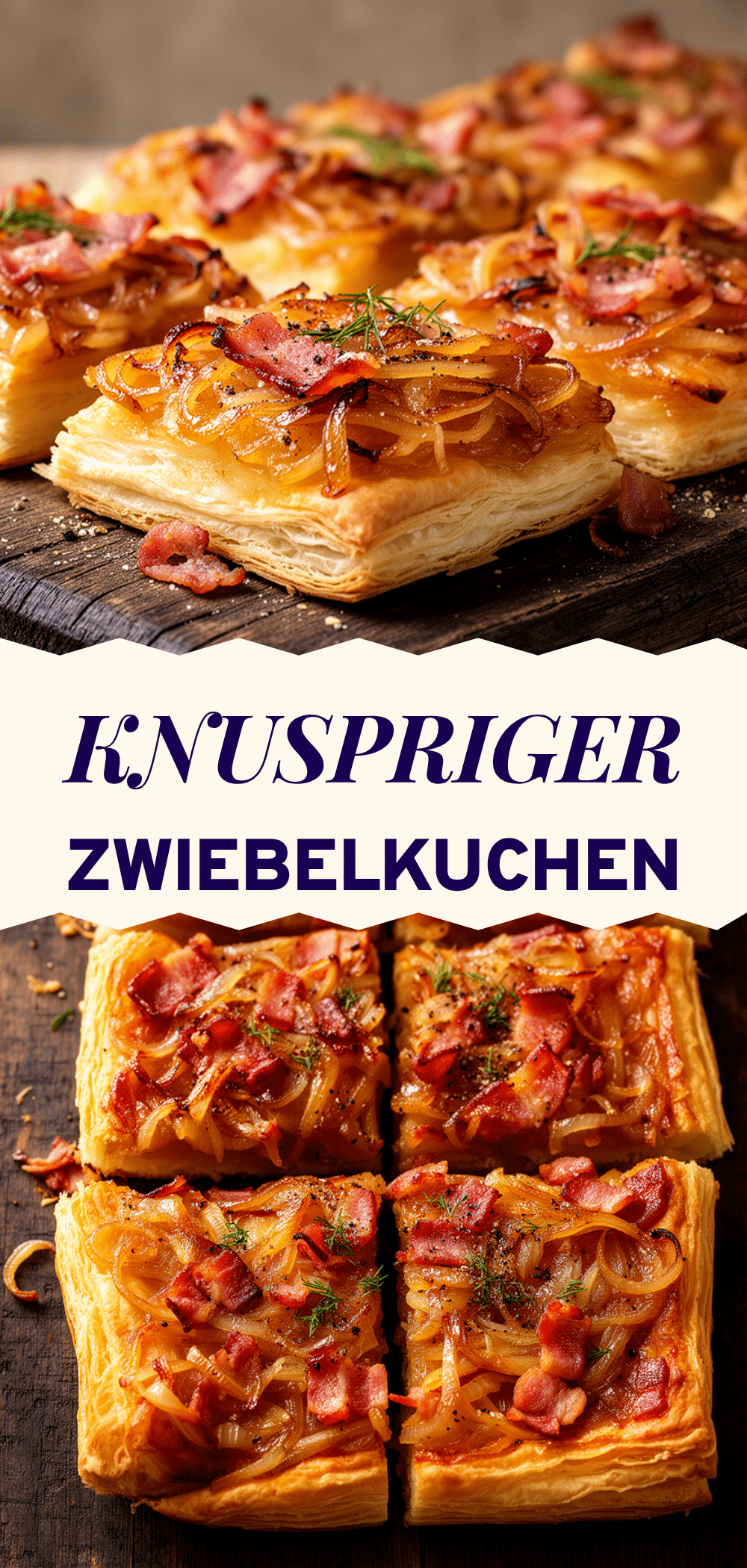 Knuspriger Zwiebelkuchen mit Speck: 5 einfache Herbst-Rezepte 5 Knuspriger Zwiebelkuchen mit Speck recipe