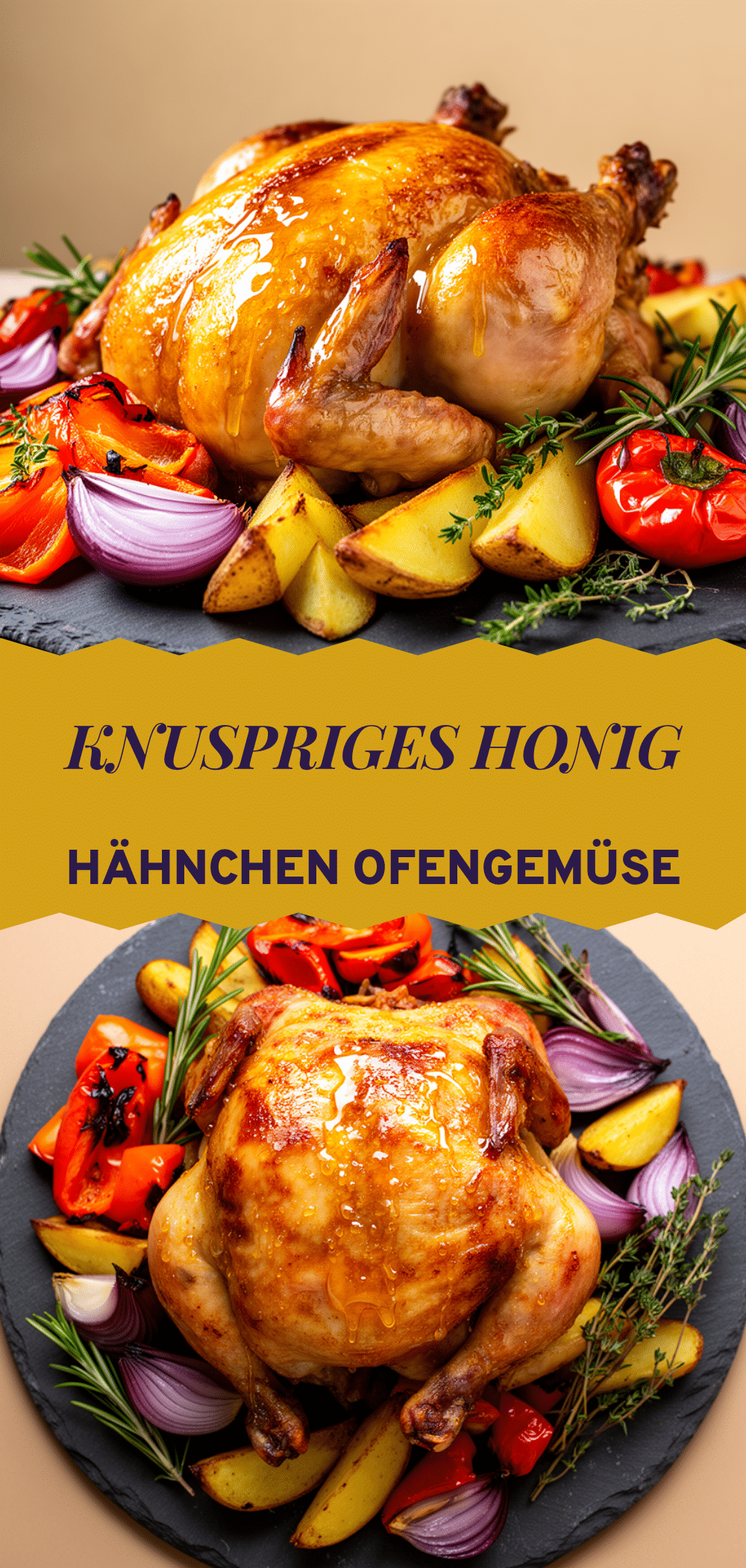 Knuspriges Blechhähnchen mit Honigglanz: 45 Min. 5 Knuspriges Blechhähnchen mit Honigglanz recipe