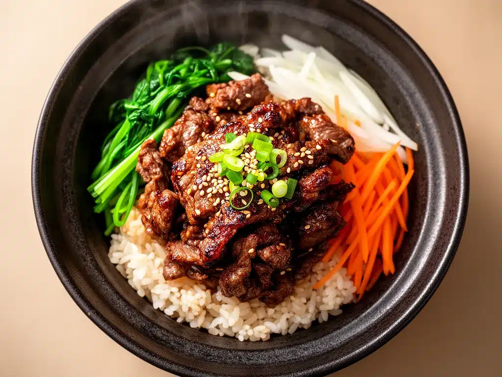 Koreanische Bulgogi Bowl: Saftiges Rindfleisch in 25 Min 4 Koreanische Bulgogi Bowl preparation steps