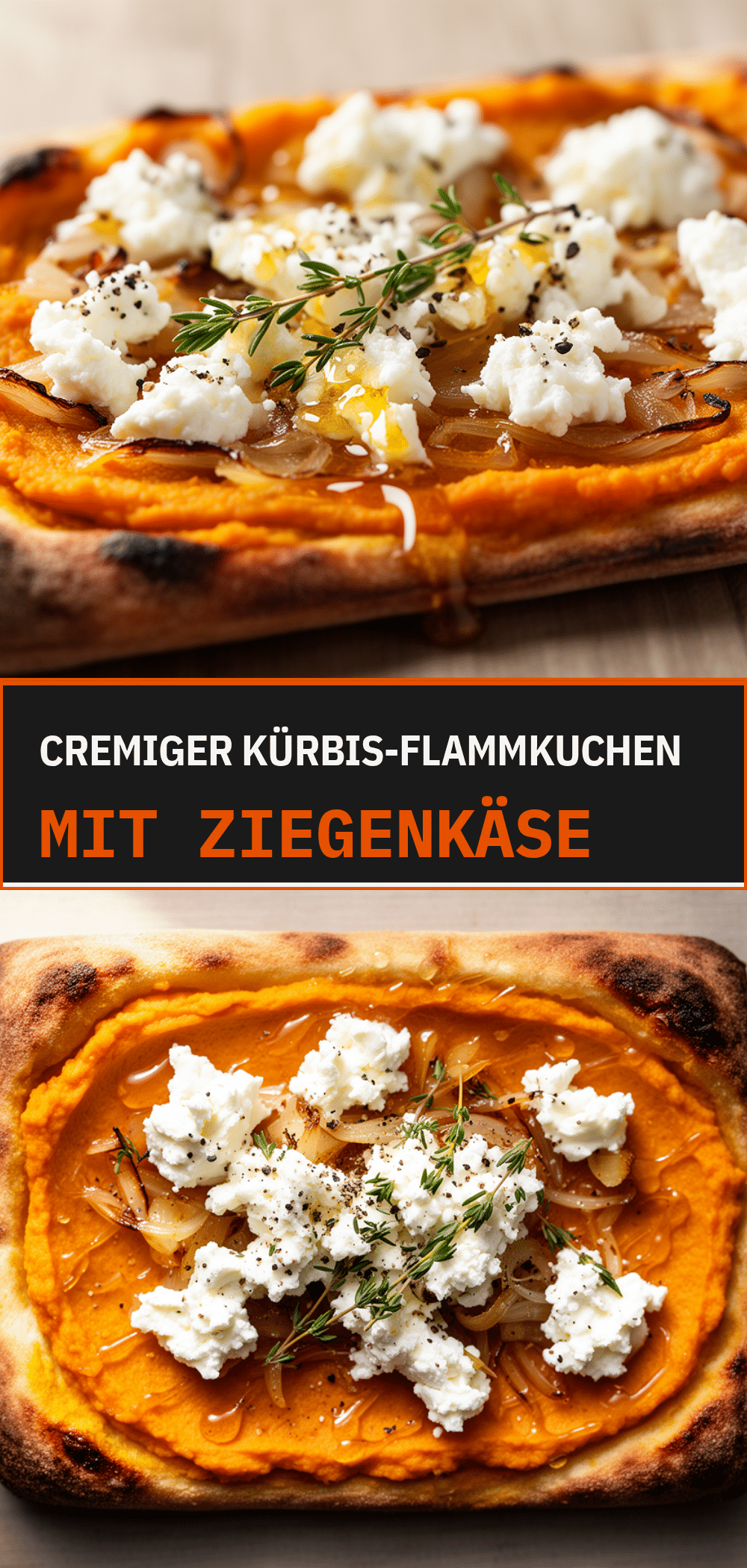 Kürbis-Flammkuchen mit Ziegenkäse: Leckeres Herbstrezept 5 Kürbis-Flammkuchen mit Ziegenkäse recipe