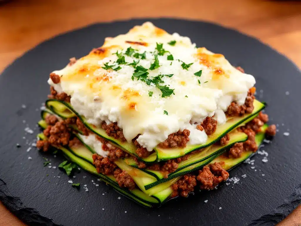 Low-Carb Zucchini-Lasagne: Die perfekte, cremige & schnelle Mahlzeit 4 Low-Carb Zucchini-Lasagne preparation steps