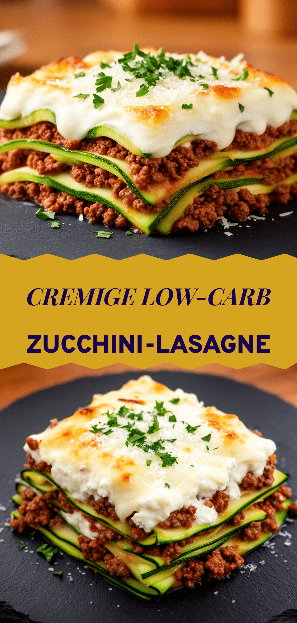 Low-Carb Zucchini-Lasagne: Die perfekte, cremige & schnelle Mahlzeit 5 Low-Carb Zucchini-Lasagne recipe
