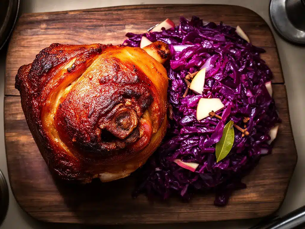 Oktoberfest Schweinshaxe mit Blaukraut: Das perfekte Rezept 4 Oktoberfest Schweinshaxe mit Blaukraut preparation steps