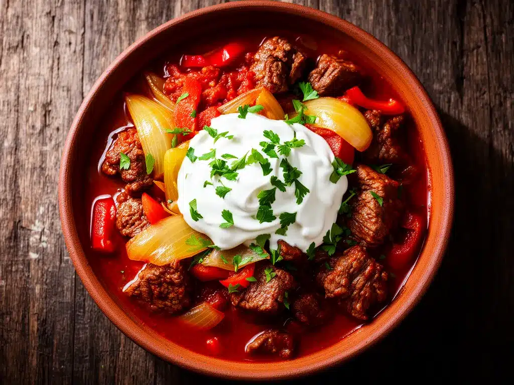 Omas Gulasch nach Original Rezept | Einfaches Wochenendessen 4 Omas Gulasch nach Original Rezept preparation steps