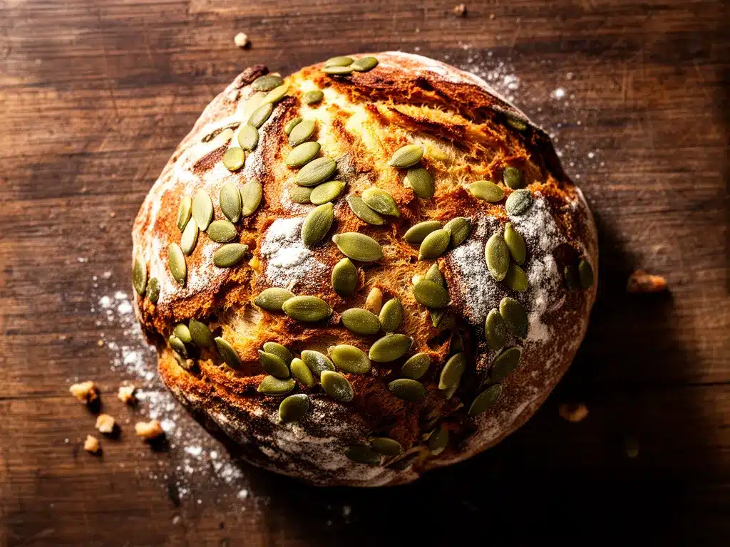 Rustikales Erntebrot mit Kürbiskernen: 5-Schritte Rezept 4 rustikales Erntebrot mit Kürbiskernen preparation steps