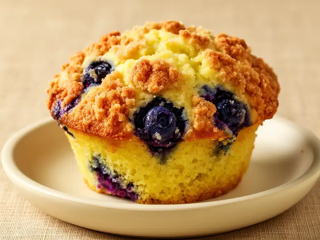 Saftige Zitronen-Heidelbeer Muffins - featured image