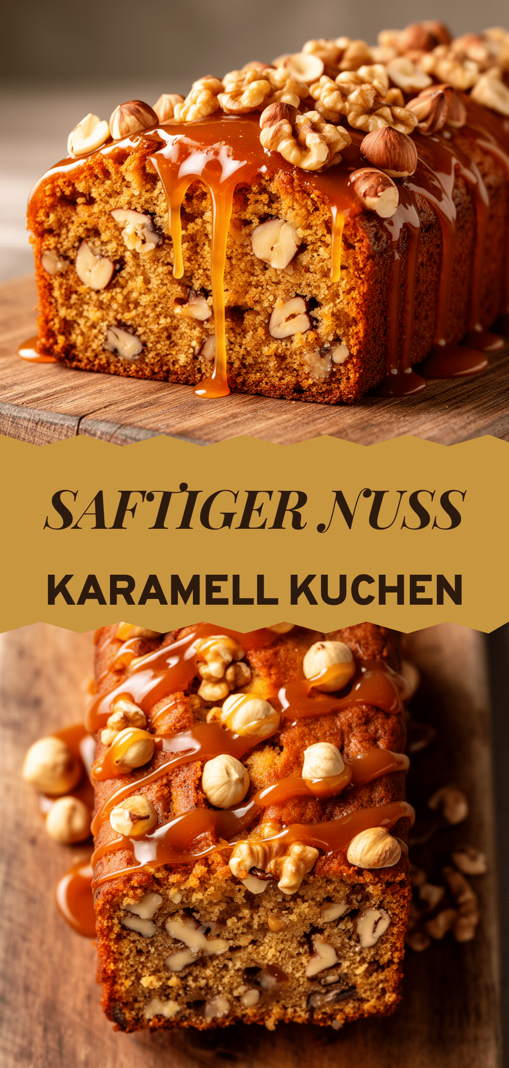 Saftiger Nusskaramell-Kuchen: 5 einfaches Rezept 5 Saftiger Nusskaramell-Kuchen recipe