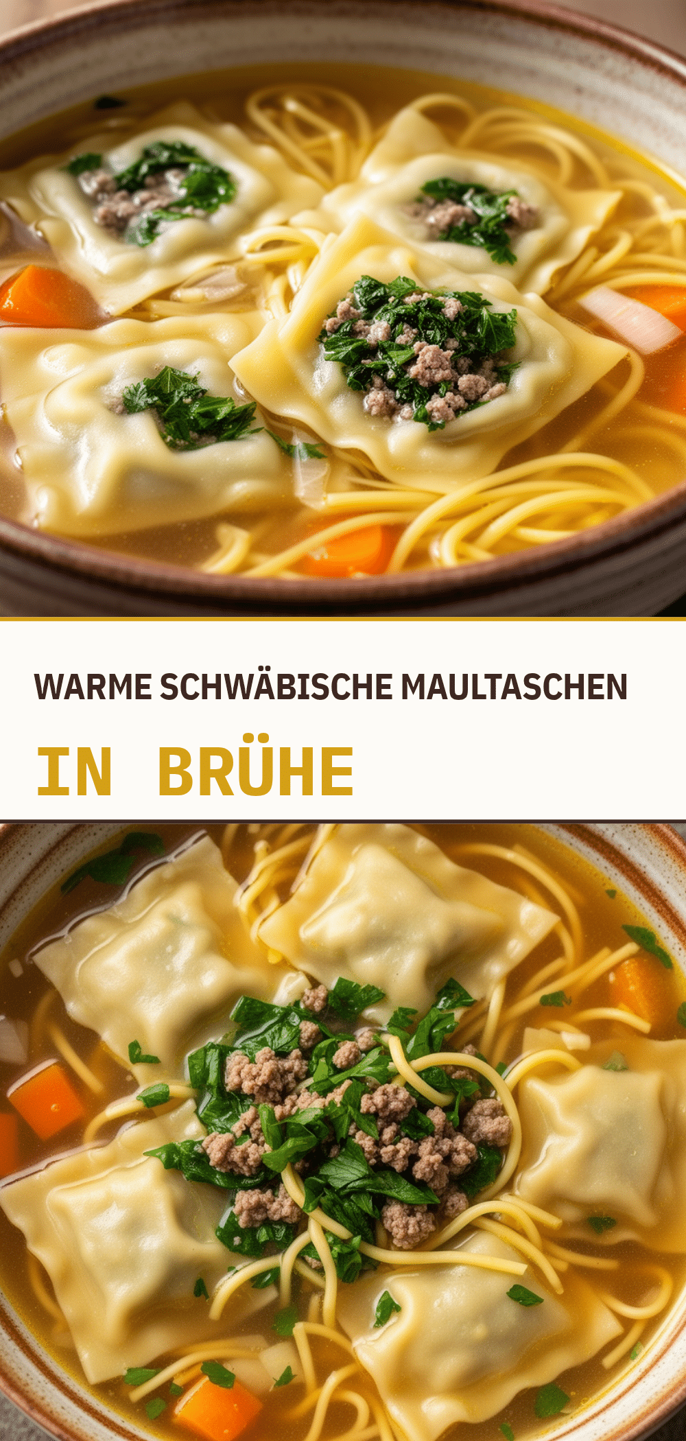Schwäbische Maultaschen: 5 Schritte zum perfekten Wintergericht 5 Schwäbische Maultaschen in Brühe recipe