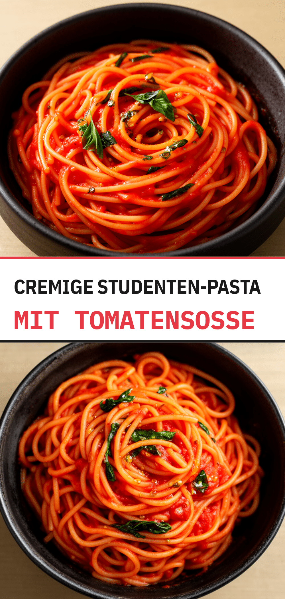 Studenten-Pasta mit Tomatensoße: 15 Min. einfaches Rezept 5 Studenten-Pasta mit Tomatensoße recipe