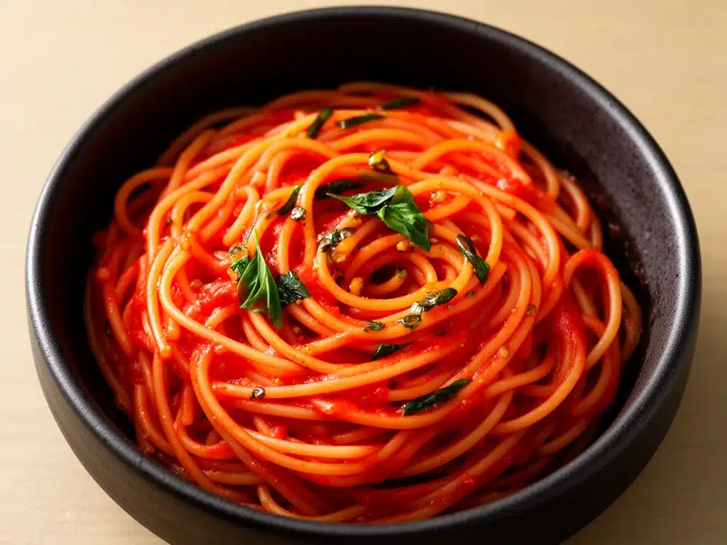 Studenten-Pasta mit Tomatensoße - featured image