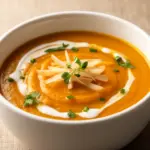 veganen Kürbis-Kokos-Suppe mit Ingwer - featured image