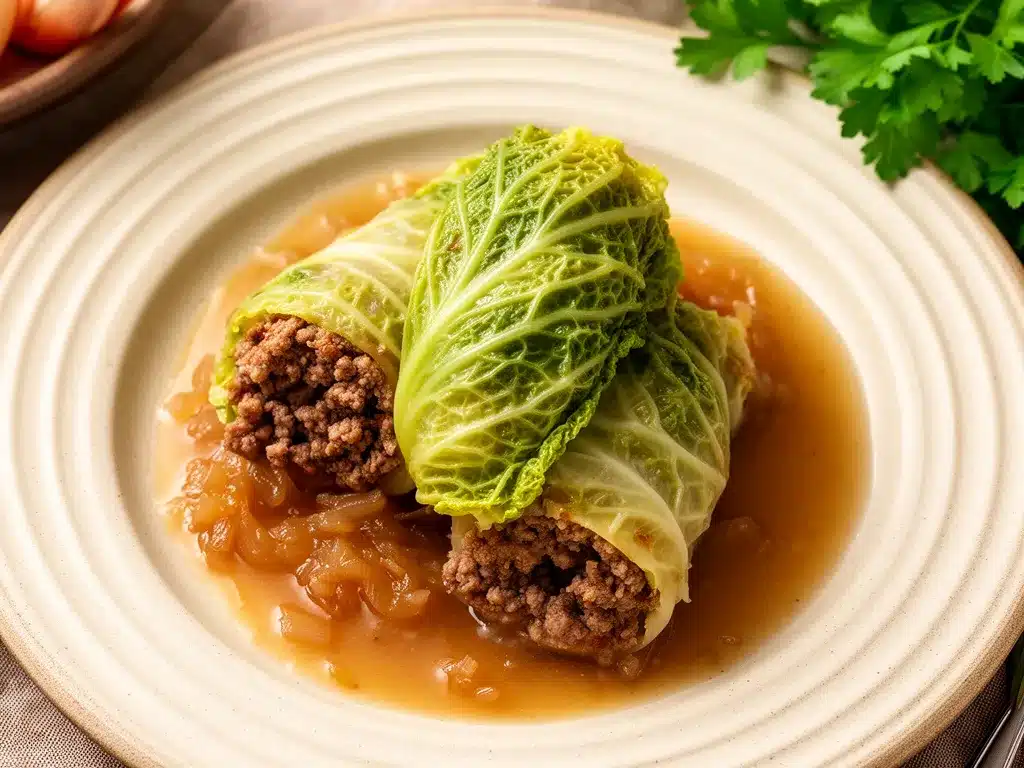 Wirsing-Rouladen: 15 Min. einfaches Hackfleisch-Rezept 4 Wirsing-Rouladen preparation steps