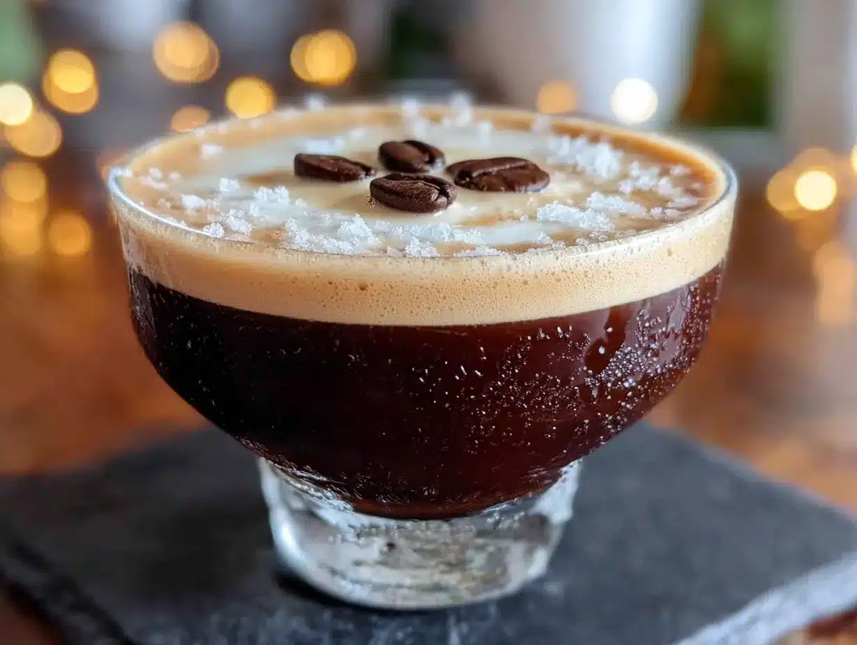 5 Min alkoholfreier Espresso Martini: Der 5pm-Lifesaver 4 alkoholfreier Espresso Martini preparation steps