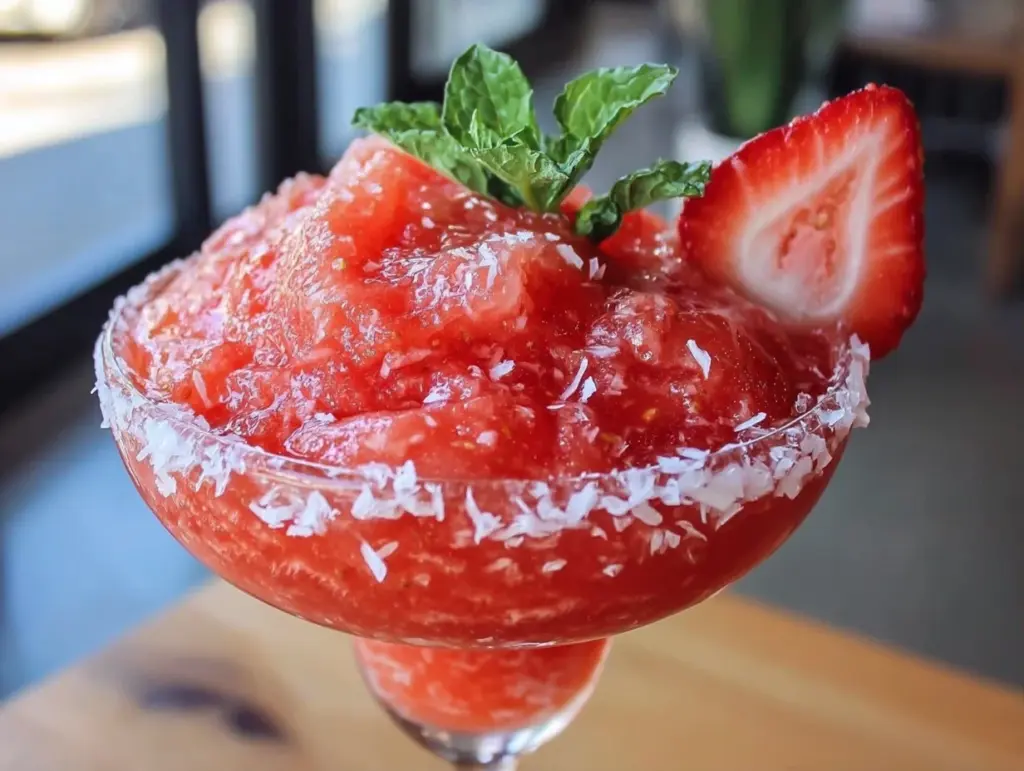 Startseite 4 Alkoholfreier Frozen Erdbeer Daiquiri - featured image