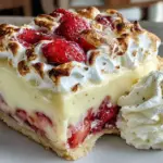 Cremige Erdbeer-Baiser Torte - featured image