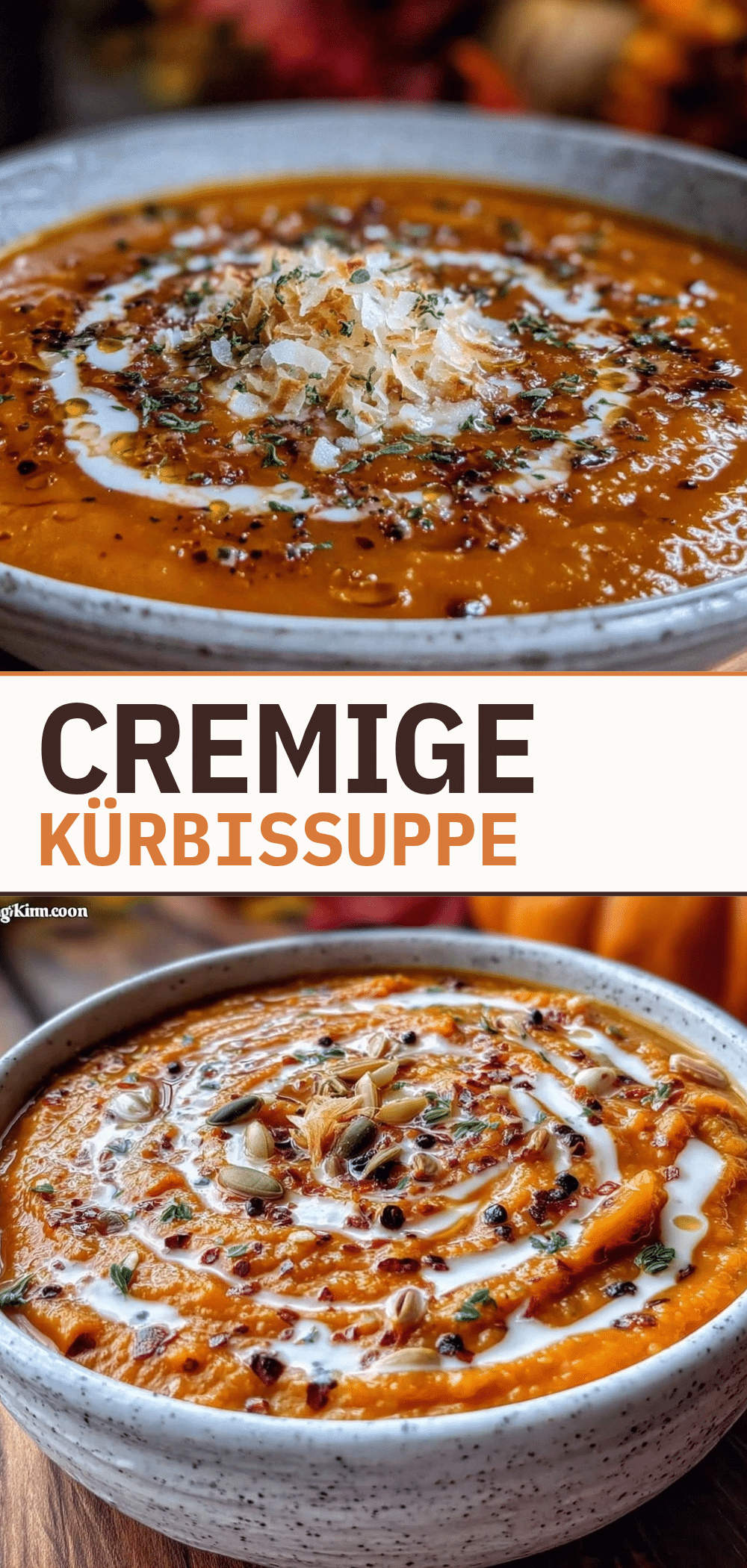 Cremige Kürbissuppe: 1-Pfannen Herbstessen 5 Cremige Kürbissuppe recipe