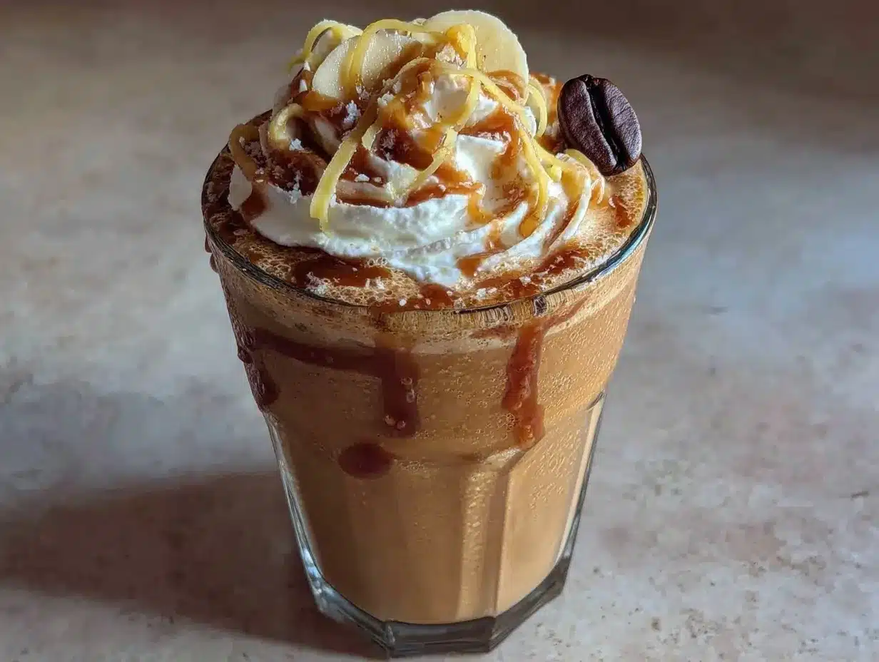 Cremiger Kaffee-Bananen Smoothie: Der perfekte 5pm-Mittagstisch 4 cremiger Kaffee-Bananen Smoothie preparation steps