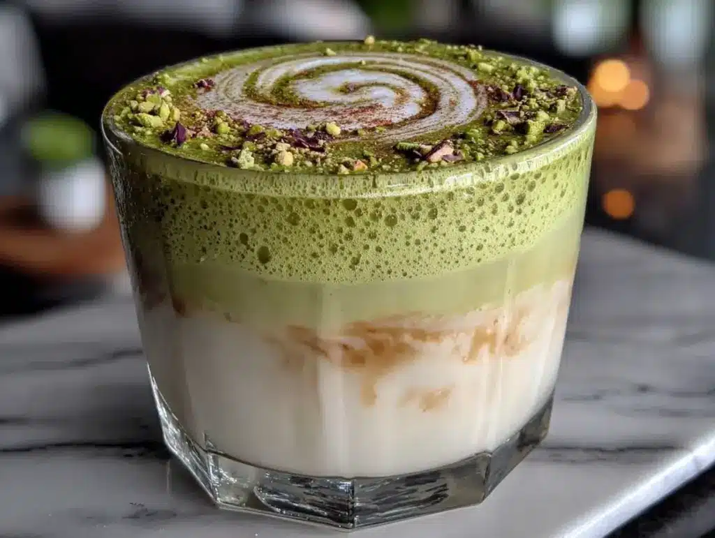 Startseite 7 Cremiger Mandel-Milch Matcha Latte - featured image