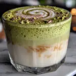 Cremiger Mandel-Milch Matcha Latte - featured image