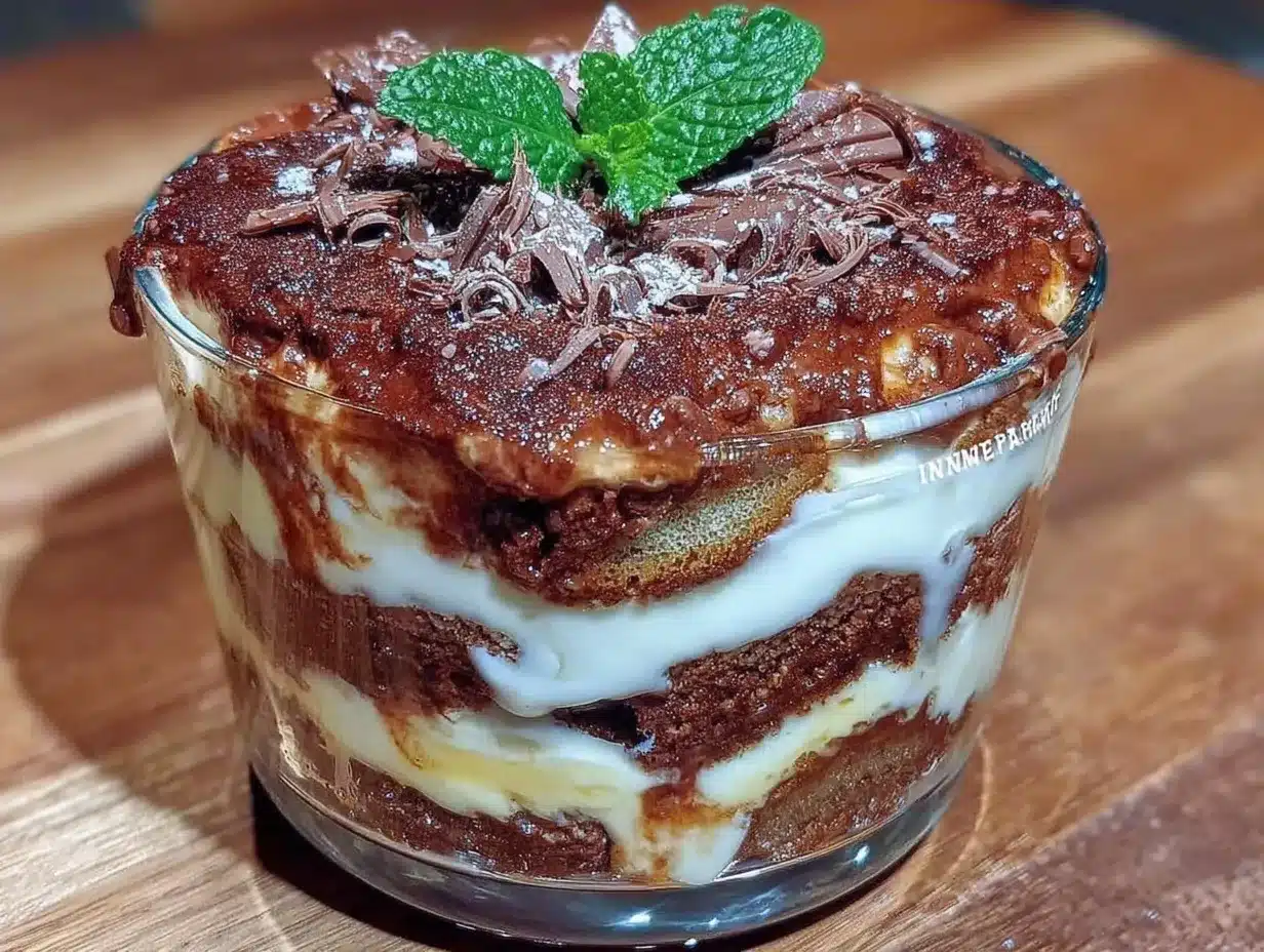 Cremiges Schoko-Espresso Tiramisu ohne Backen: 15 Min. Schau dir die Bilder an 4 Cremiges Schoko-Espresso Tiramisu ohne Backen preparation steps
