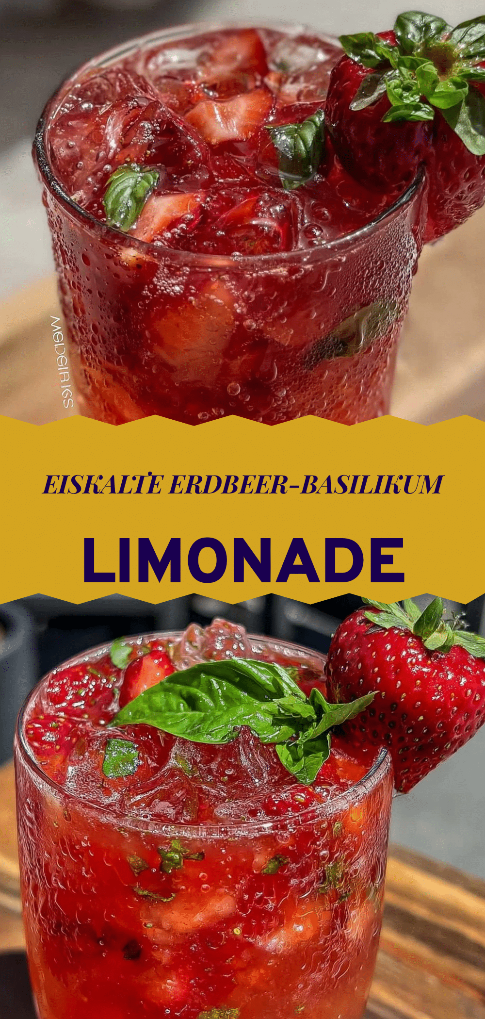 Einfache Erdbeer-Basilikum Limonade in 5 Min 5 einfache Erdbeer-Basilikum Limonade recipe