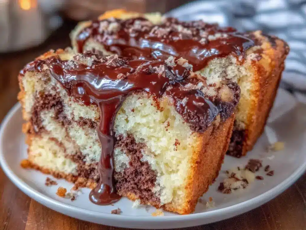 einfacher Marmorkuchen ohne Mixer - featured image