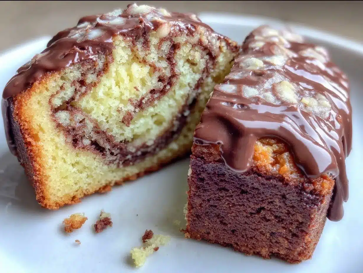 Einfacher Marmorkuchen ohne Mixer: 5-Minuten-Rezept 4 einfacher Marmorkuchen ohne Mixer preparation steps