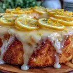 einfacher Zitronen Joghurt Kuchen ohne Mixer - featured image