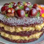 Erntedank Maronen Schokoladen Torte - featured image