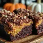 Erntedankfest Haselnuss-Kürbis Brownies - featured image