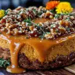 Erntedankfest Kürbis Cheesecake ohne Boden - featured image